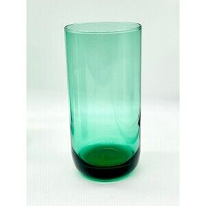 Set of 4 Vintage Libbey Metropolitan Juniper Green Cooler Glasses